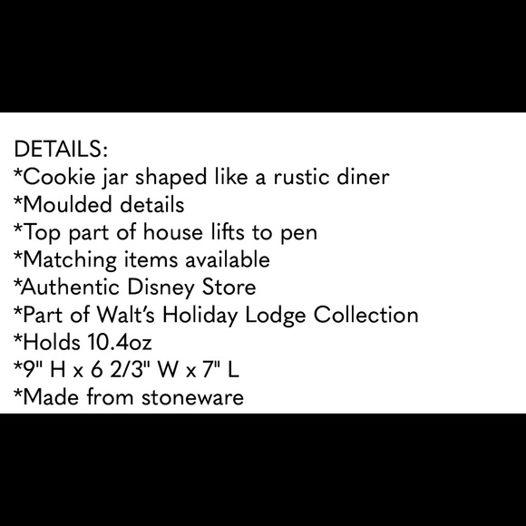 Disney Walt’s Ski Lodge Chip & Dale’s Cookie Jar new in box. - Picture 5 of 5